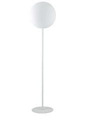 PIANTANA DA GIARDINO GECO SFERA BIANCA 1XE27 IP65 30X150CM CAVO 250CM