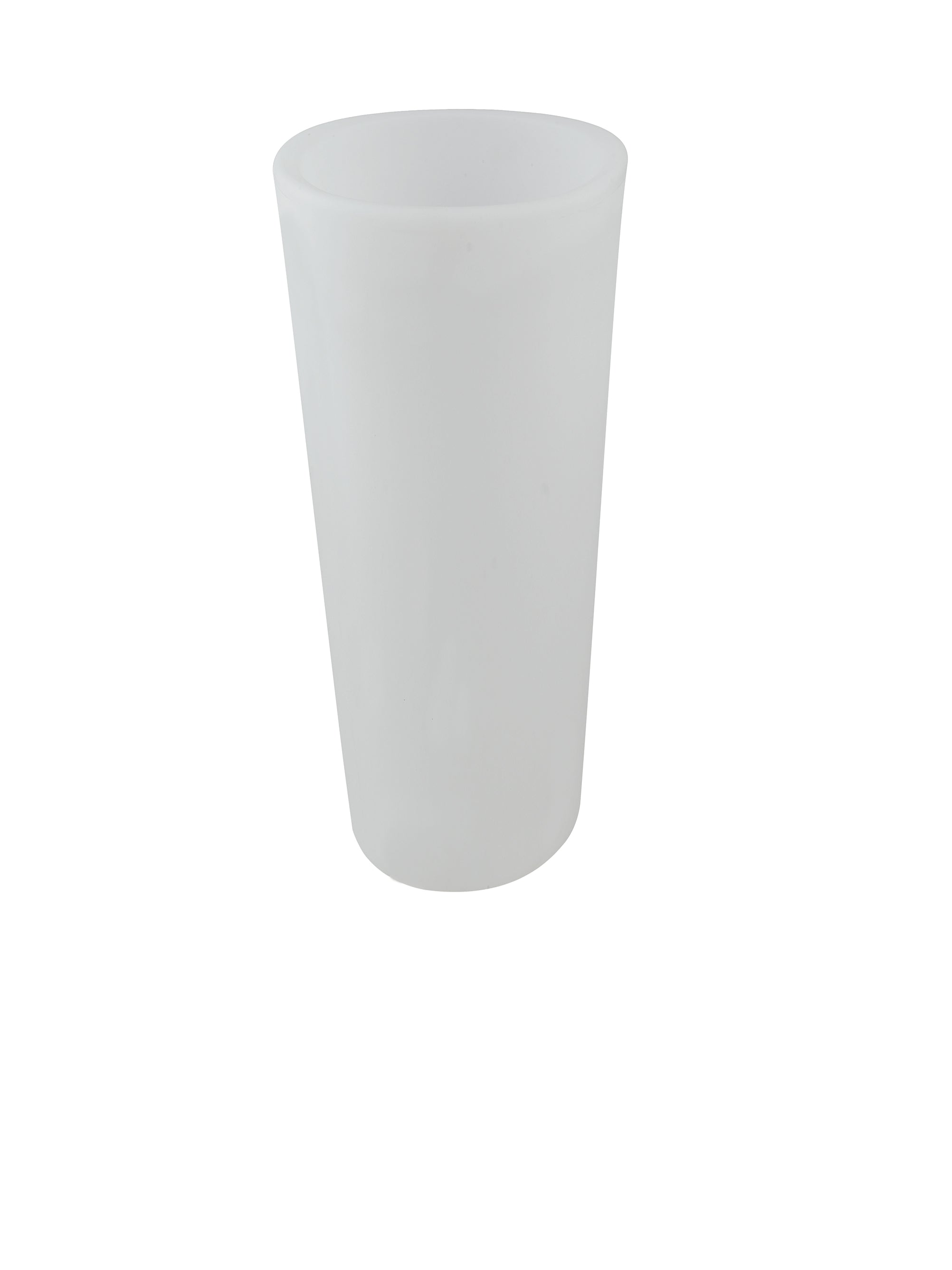 VASO LED RICARICABILE GECO BIANCO TONDO 4W 240LM RGBW DIMM. IP65 TELECOMANDO INCLUSO 28X60CM