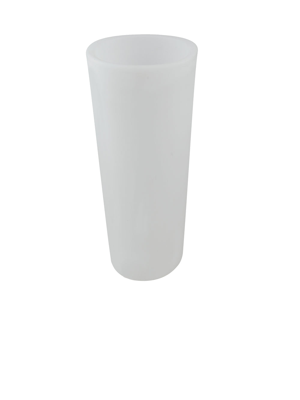 VASO LED RICARICABILE GECO BIANCO TONDO 4W 240LM RGBW DIMM. IP65 TELECOMANDO INCLUSO 28X60CM