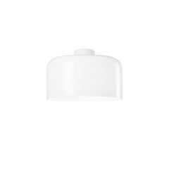 "Plafoniera GIBUS in vetro bianco 35 cm. Ø"