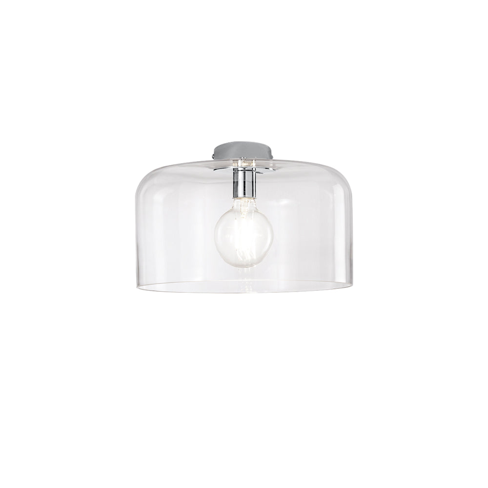 PLAFONIERA GIBUS TRASPARENTE 1XE27 35X35X23CM