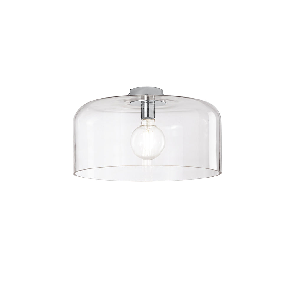 PLAFONIERA GIBUS TRASPARENTE 1XE27 40X40X23CM