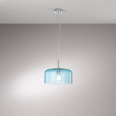 SOSPENSIONE GIBUS TURCHESE 1XE27 30X30X150CM