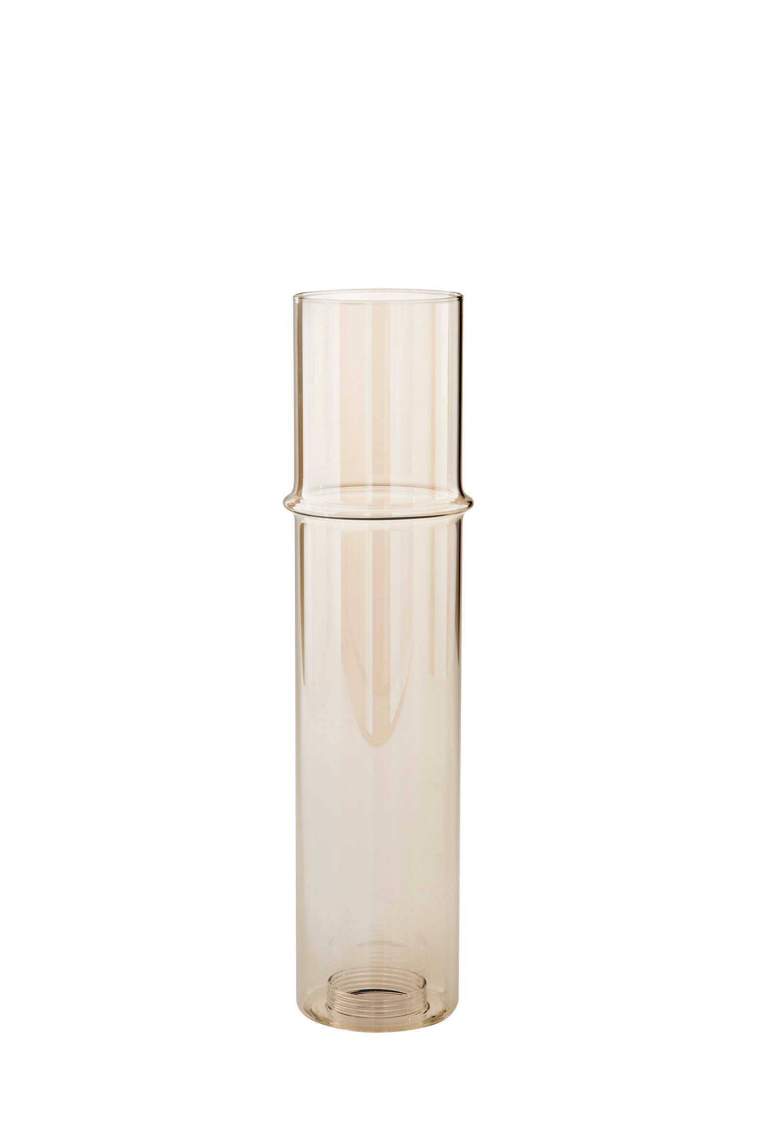 "Sospensione componibilie in vetro Pirex - Pendente champagne a tubo 35cm. h"