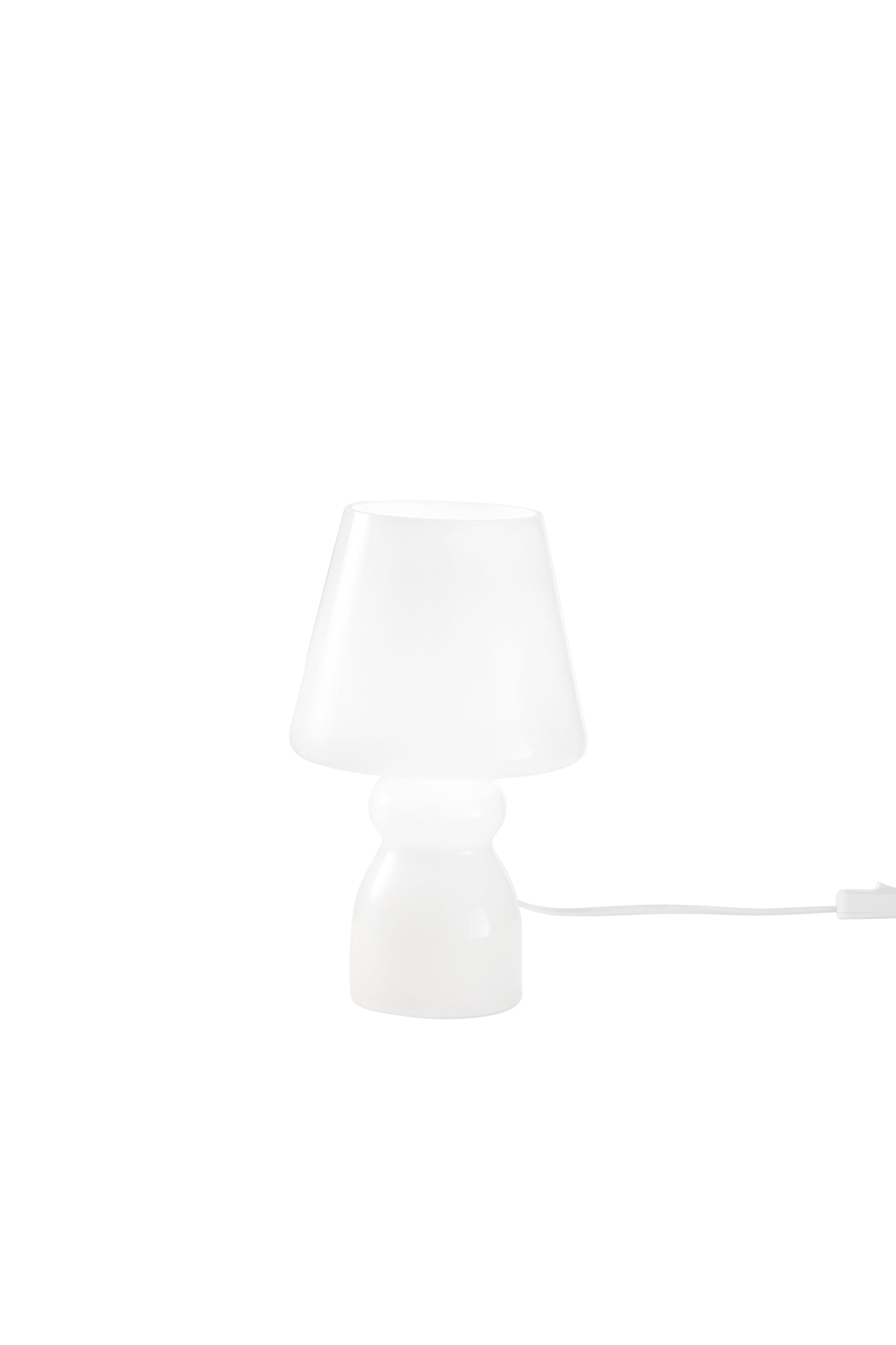 "Lumetto Gleam in vetro bianco"