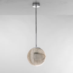 SOSPENSIONE GREENWICH SFERA CROMO/FUME' 1XE27 25X166CM