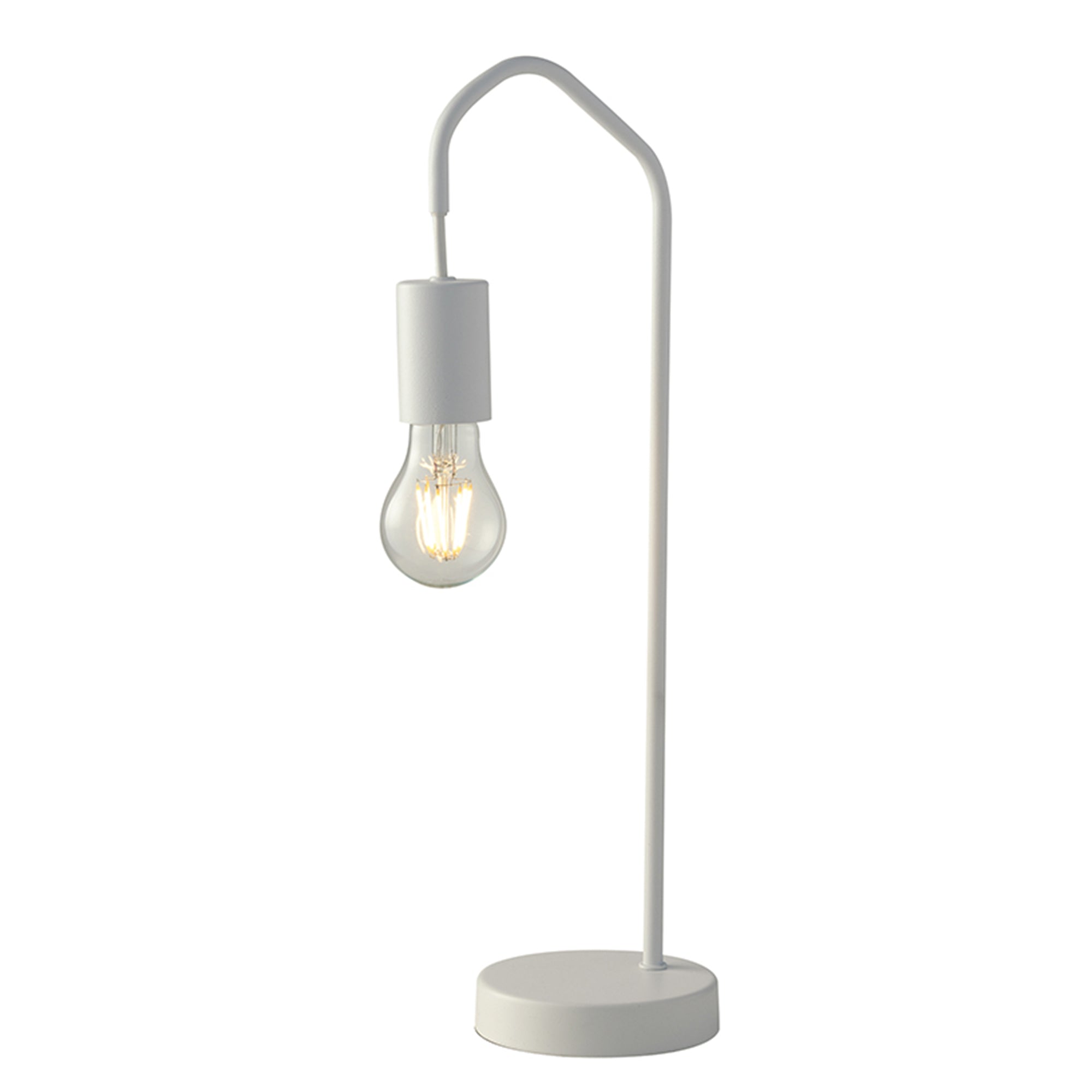 "Lampada da tavolo HABITAT in metallo bianco"