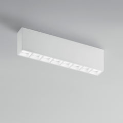 PLAFONIERA HAPIS RETTANGOLARE BIANCA 8XGU10 MINI 39X5,5X11CM