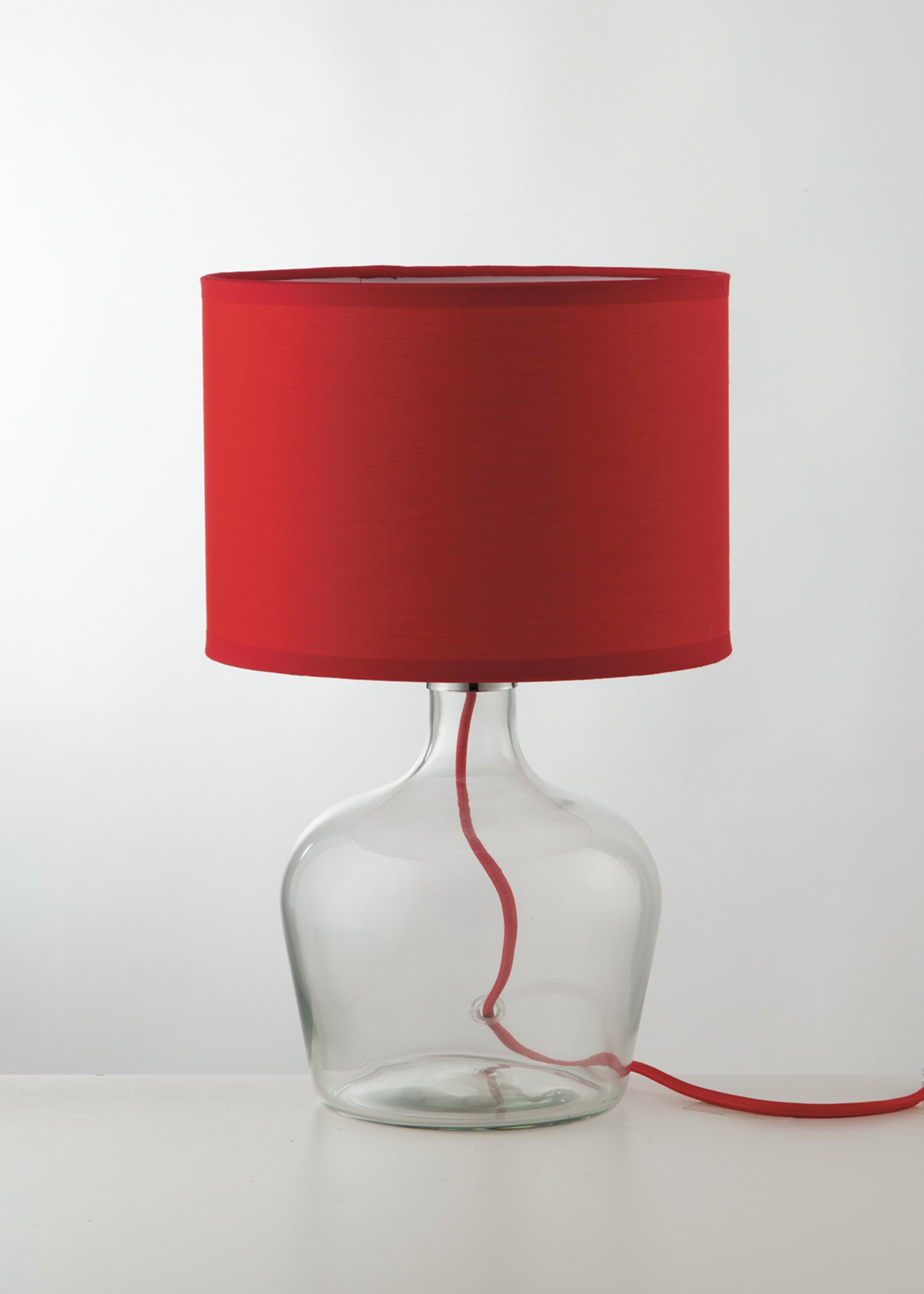 LUME HENDRIX ROSSO 1XE27 23X37CM