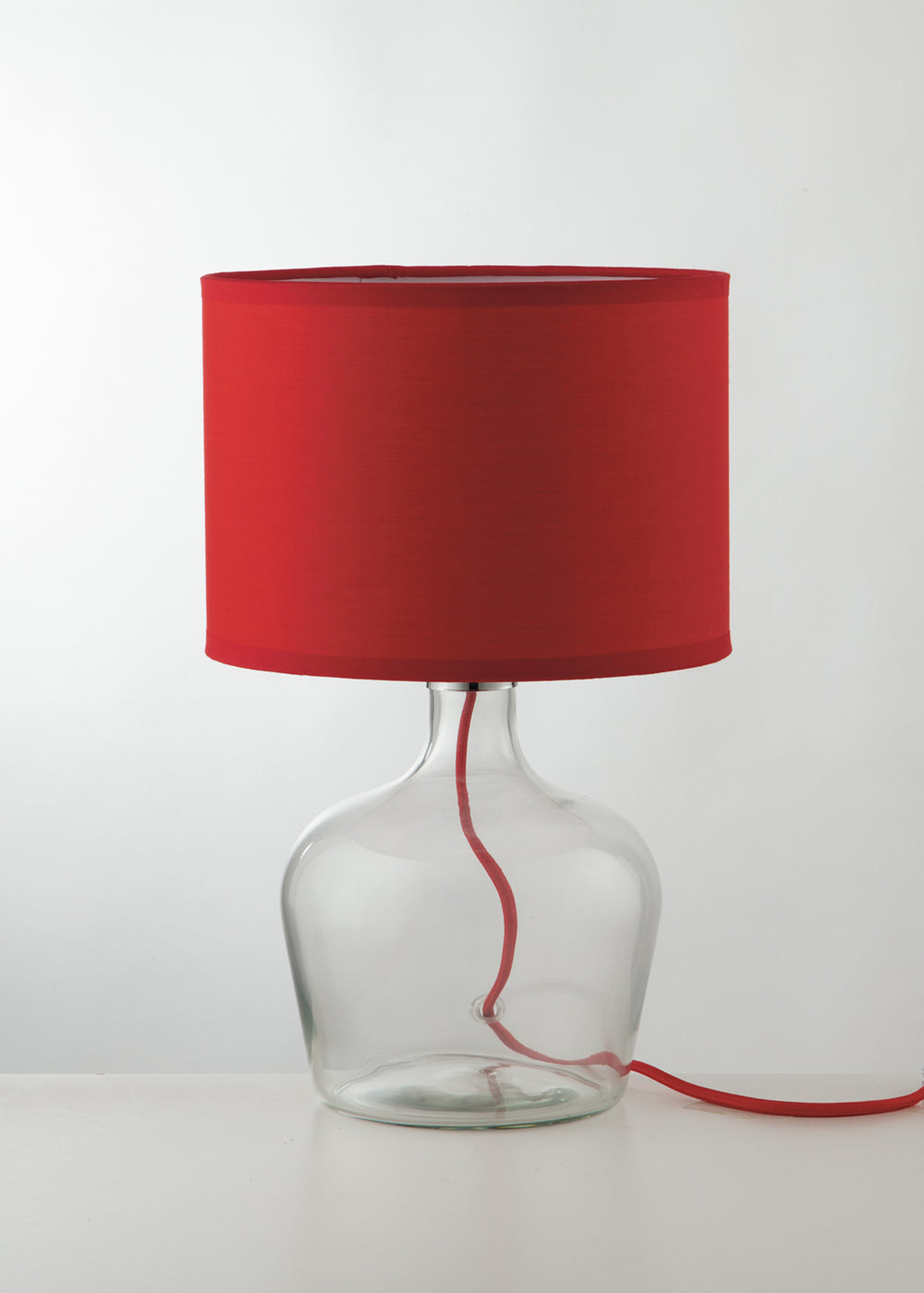 LUME HENDRIX ROSSO 1XE27 23X37CM