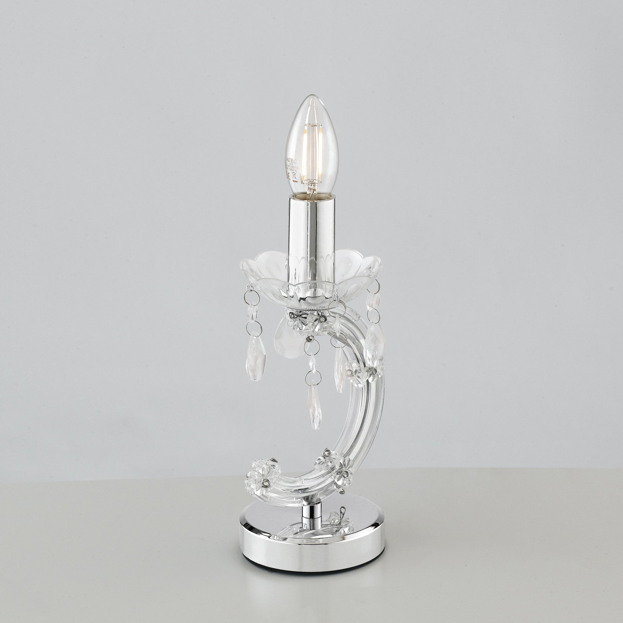 LUME HOUSTON TRASPARENTE 1XE14 9,5X9,5X24CM
