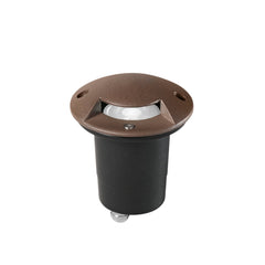 "Faro carrabile HUMMER rotondo in acciaio inox bronzo"