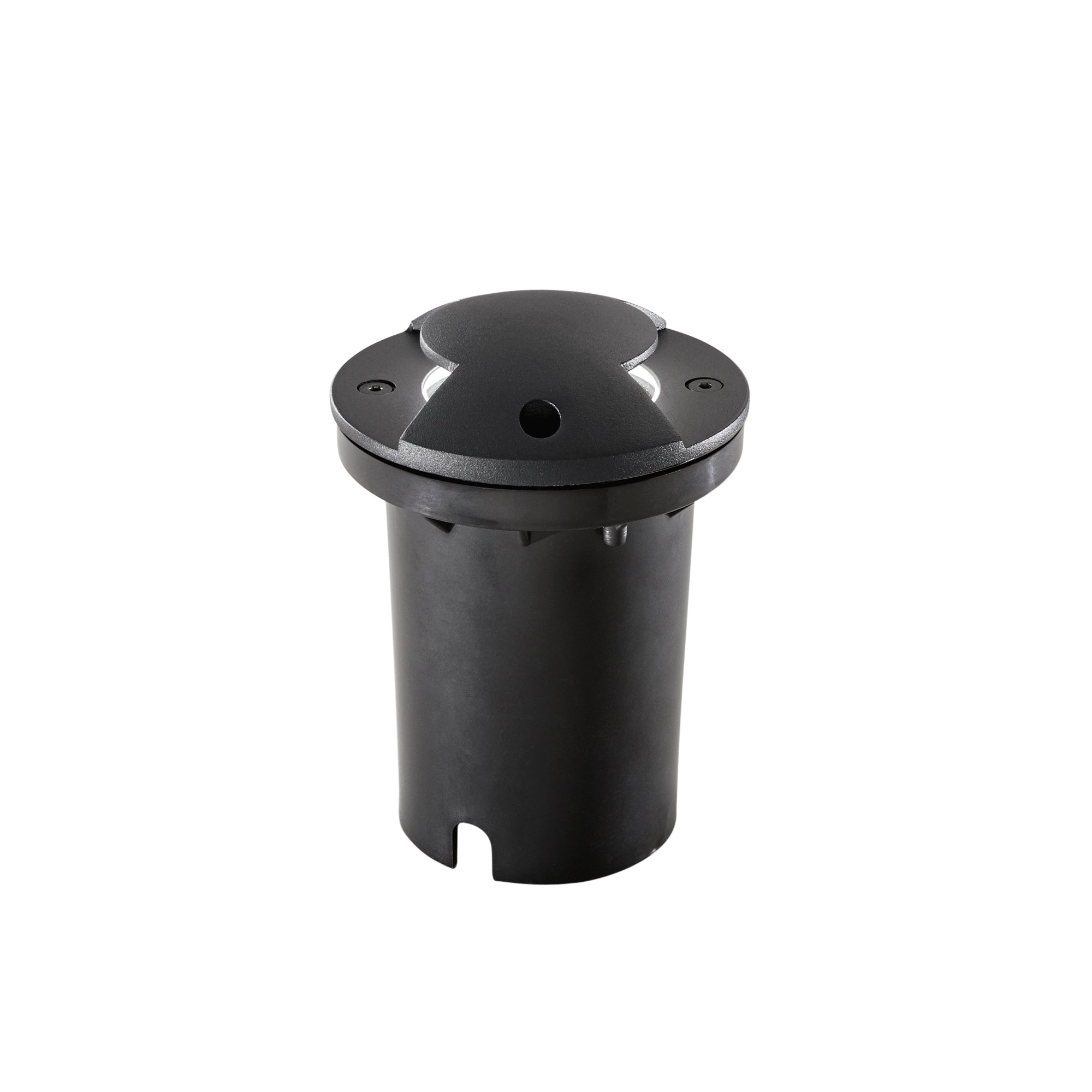 "Faro carrabile HUMMER rotondo in acciaio inox antracite biemissione"