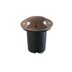 "Faro carrabile HUMMER rotondo in acciaio inox bronzo biemissione"