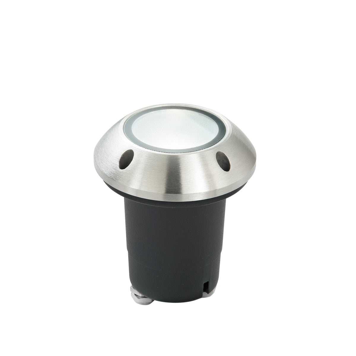 "Faro carrabile HUMMER in acciaio inox argento con uplight emission"
