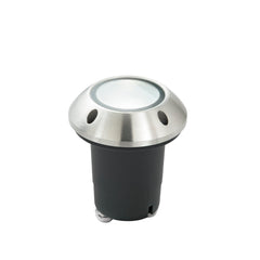 "Faro carrabile HUMMER in acciaio inox argento con uplight emission"