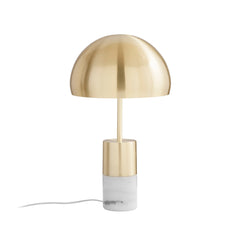 "Lampada da tavolo IGEA in metallo oro con base marmo"