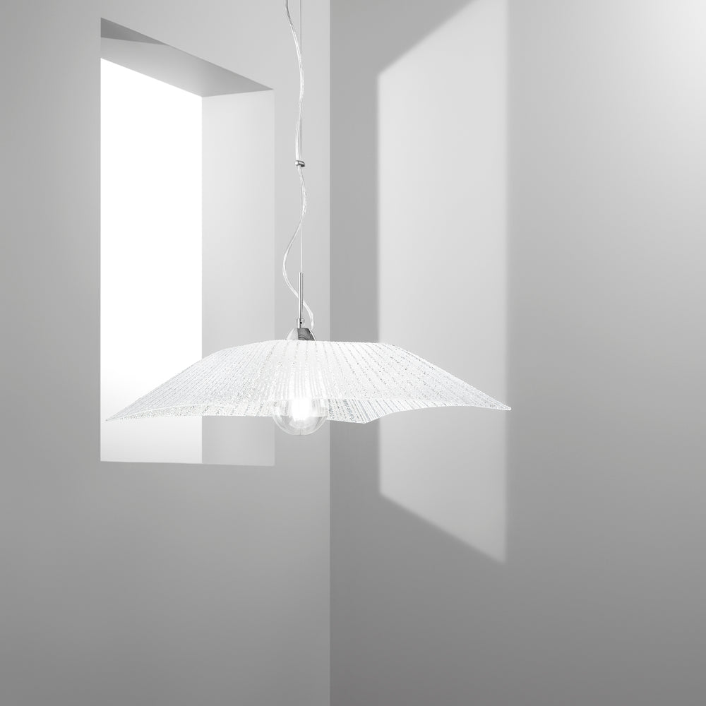 SOSPENSIONE ISIDE DIAMANTATO 1XE27 50X50X120CM