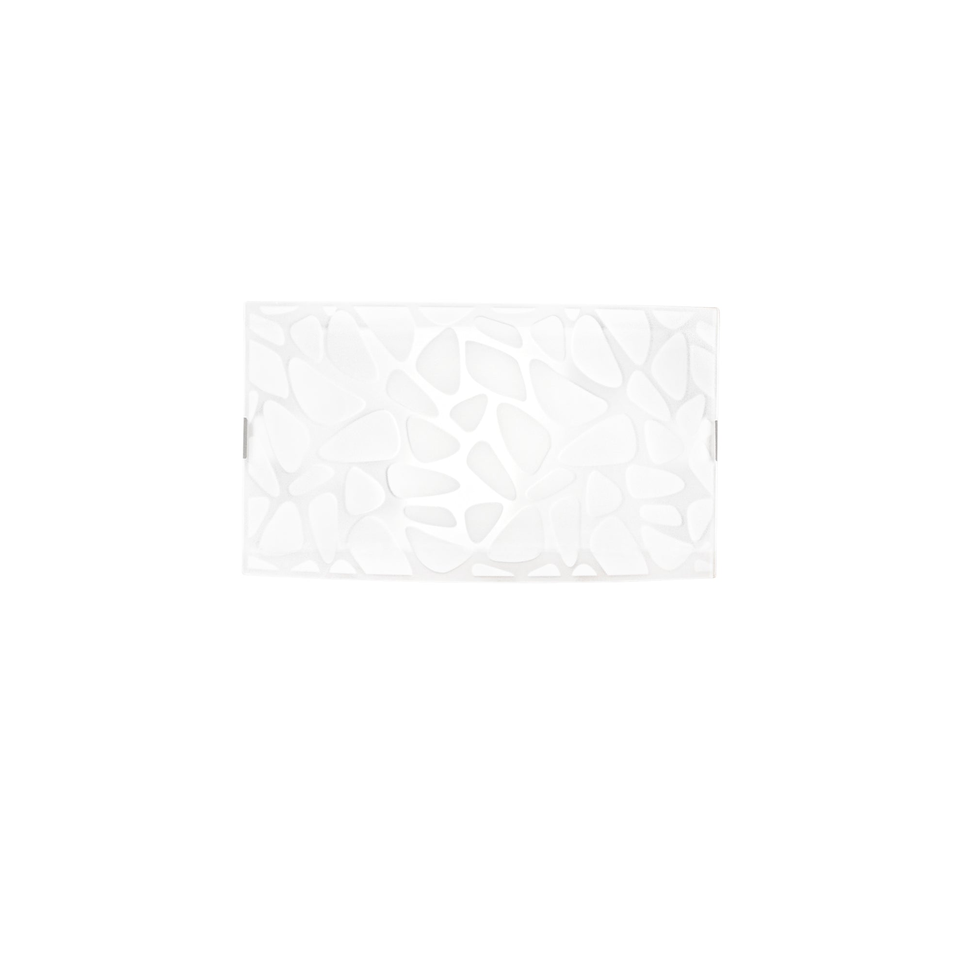"Applique ISLAND in vetro decorato con ganci cromo"
