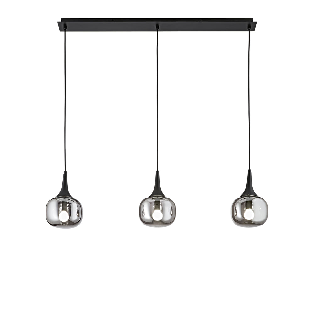 SOSPENSIONE JAIPUR FUME'/NERA 3XE14 97X150CM