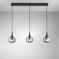 SOSPENSIONE JAIPUR FUME'/NERA 3XE14 97X150CM