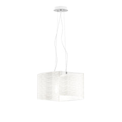 "Sospensione JOYCE in vetro bianco 45 cm."