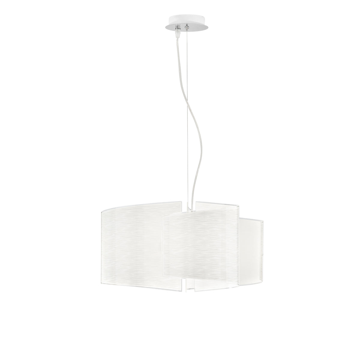 "Lampadario a sospensione JOYCE in vetro decorato"
