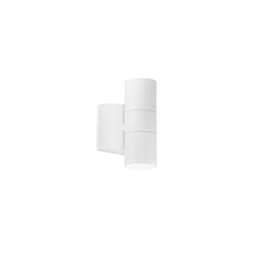 "Applique da esterno JUMP in alluminio bianco con luce biemissione"