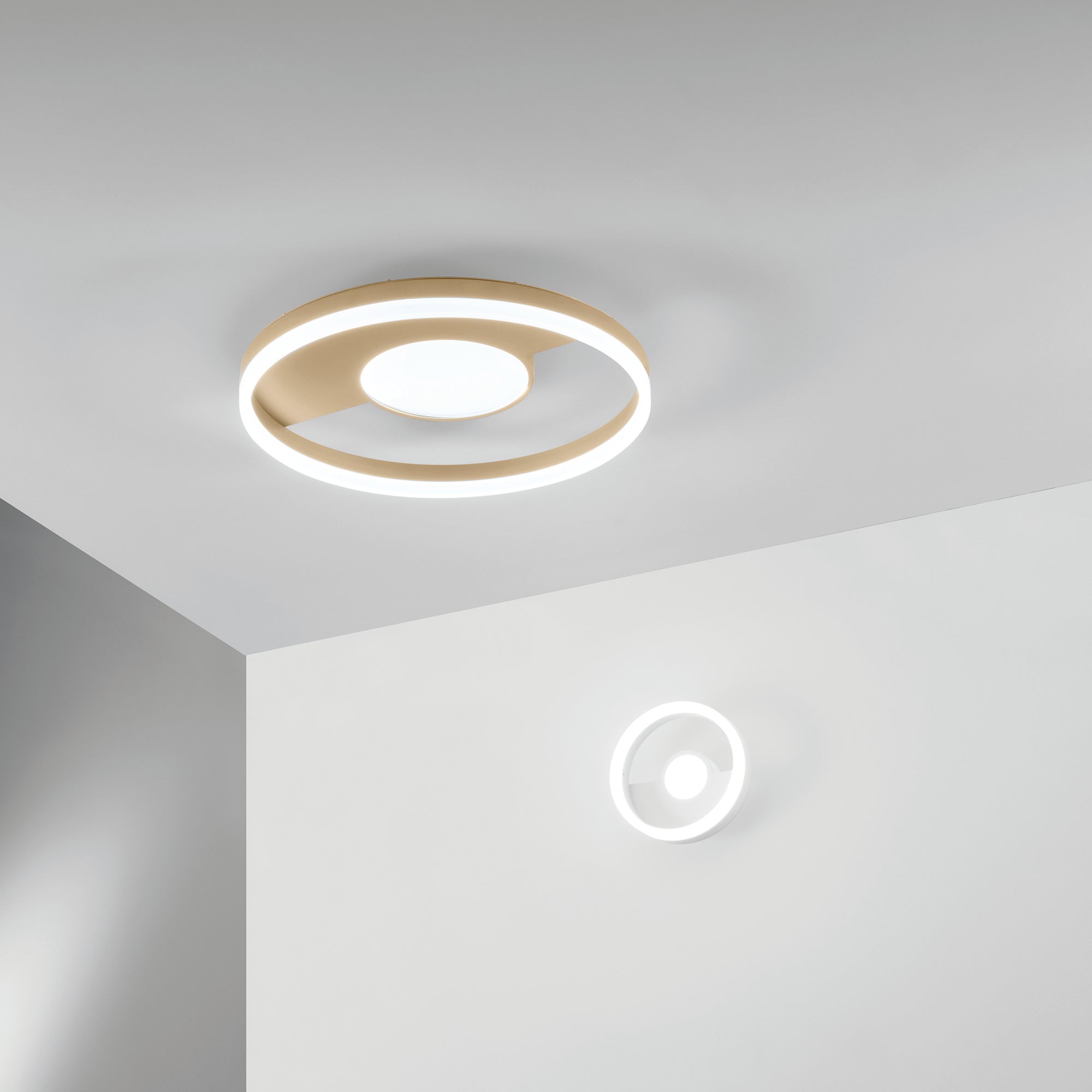 PLAFONIERA LED KANDINSKY BIANCOA 40W 5700LM CCT 50X50X8CM
