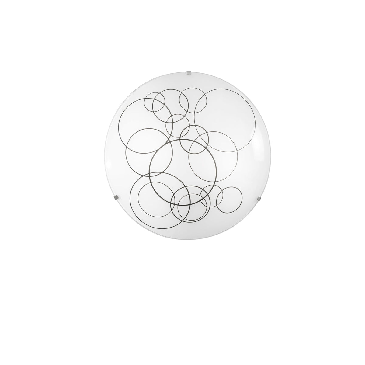"Plafoniera KARMA in vetro bianco 30 cm. Ø"