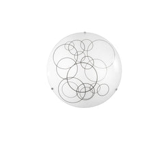 "Plafoniera KARMA in vetro bianco 30 cm. Ø"