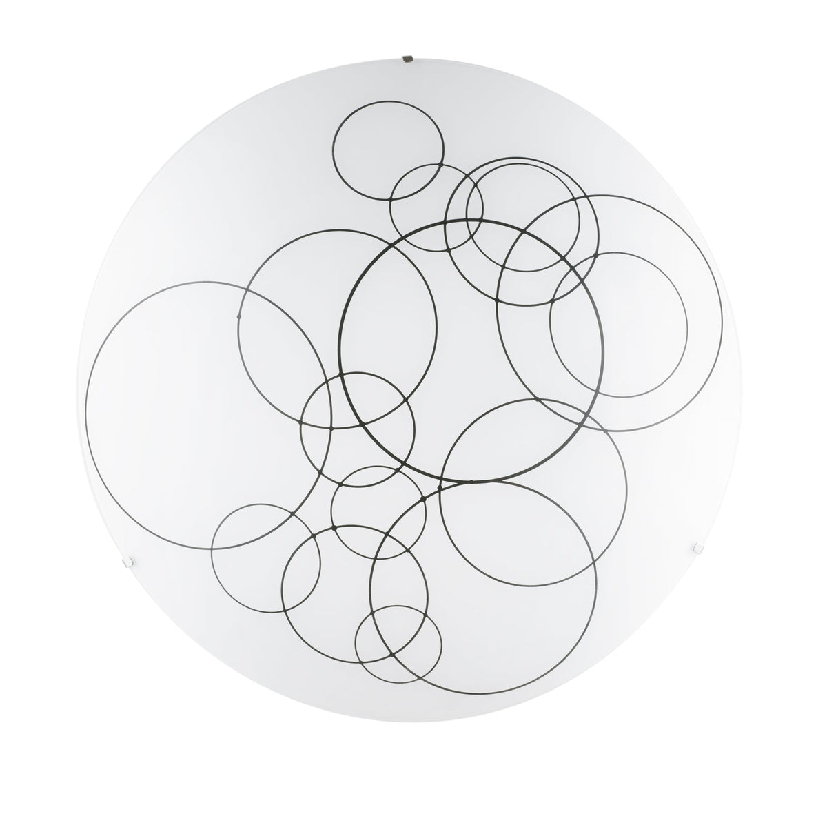 "Plafoniera KARMA in vetro bianco 50 cm. Ø"