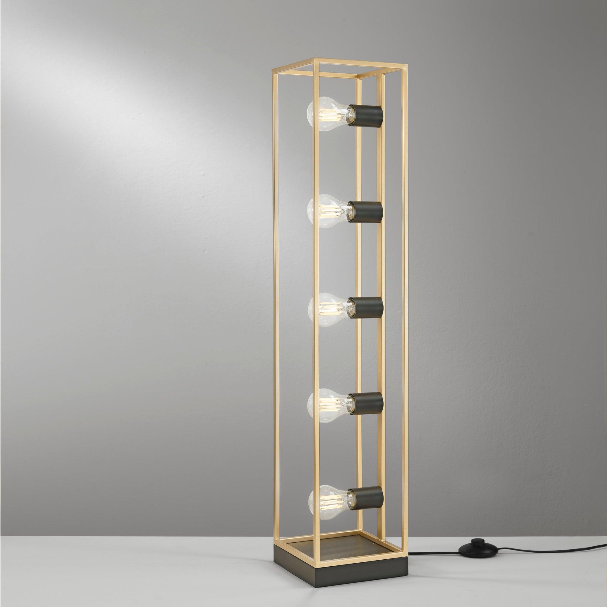 PIANTANA KIMERA NERA/ORO 5XE27 20X20X200CM