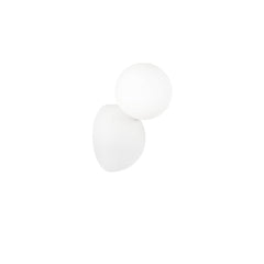 "Applique KISS in gesso e acrilico bianco"