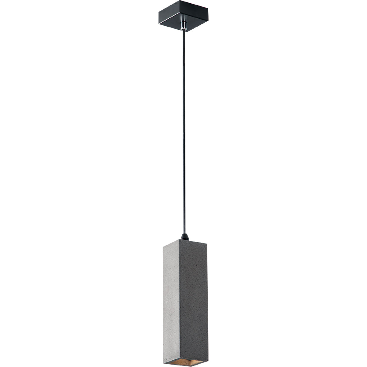 "Sospensione KRUK quadrata in cemento grigio"
