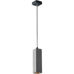 "Sospensione KRUK quadrata in cemento grigio"