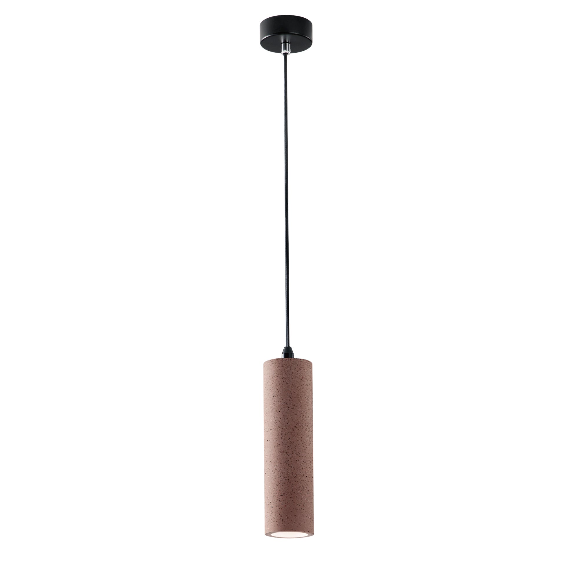SOSPENSIONE KRUK TONDA MATTONE 1XGU10 7X130CM