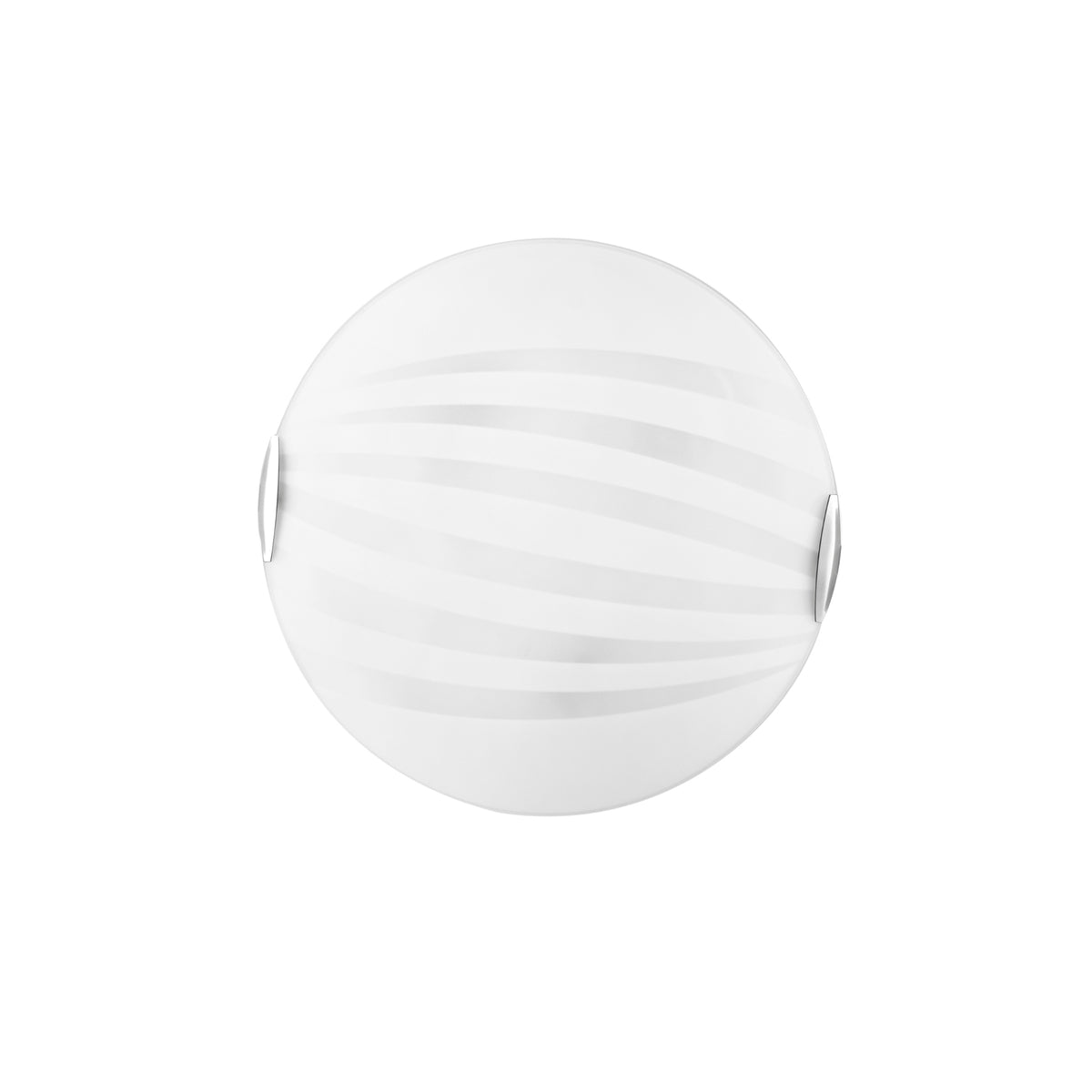 "Plafoniera KUNA in vetro bianco 30 cm. Ø"