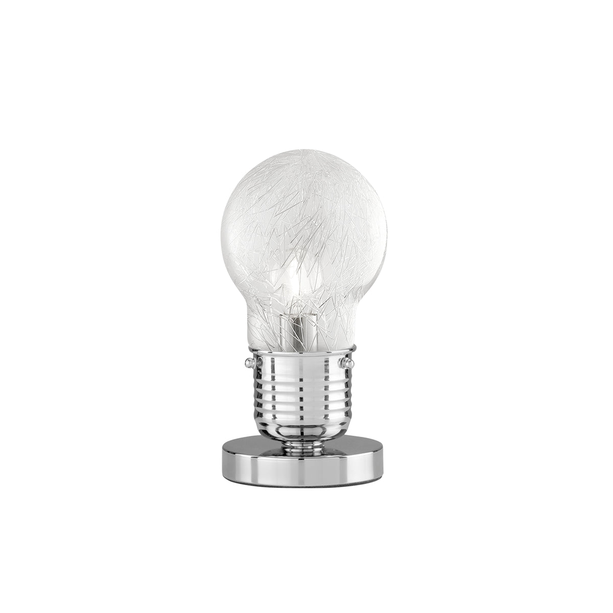 LUME LAMPADINA CROMO 1XE14 15X28CM