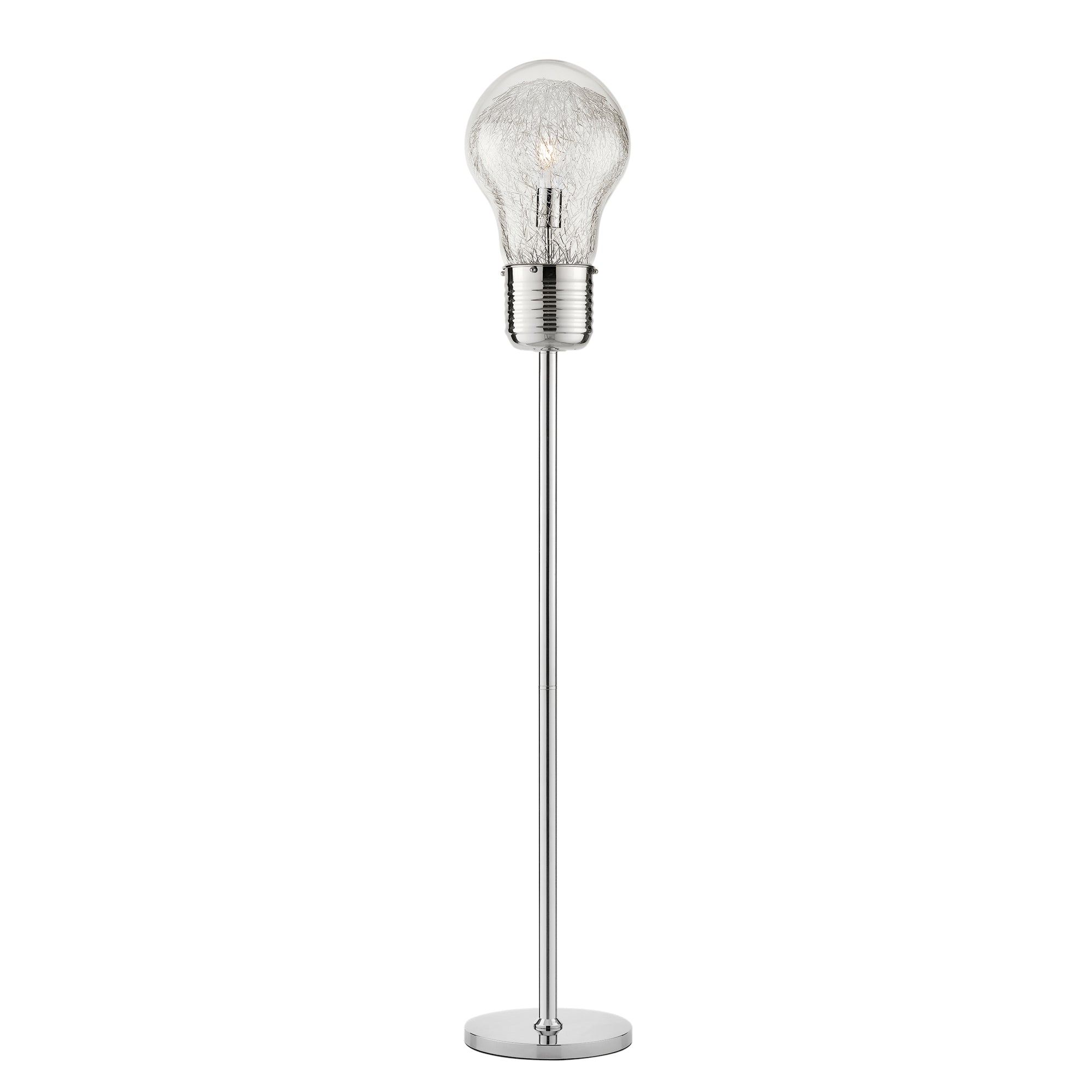 PIANTANA LAMPADINA CROMO 1XE27 30X165CM