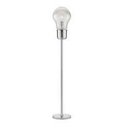 PIANTANA LAMPADINA CROMO 1XE27 30X165CM