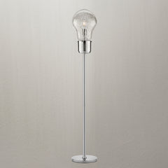 PIANTANA LAMPADINA CROMO 1XE27 30X165CM