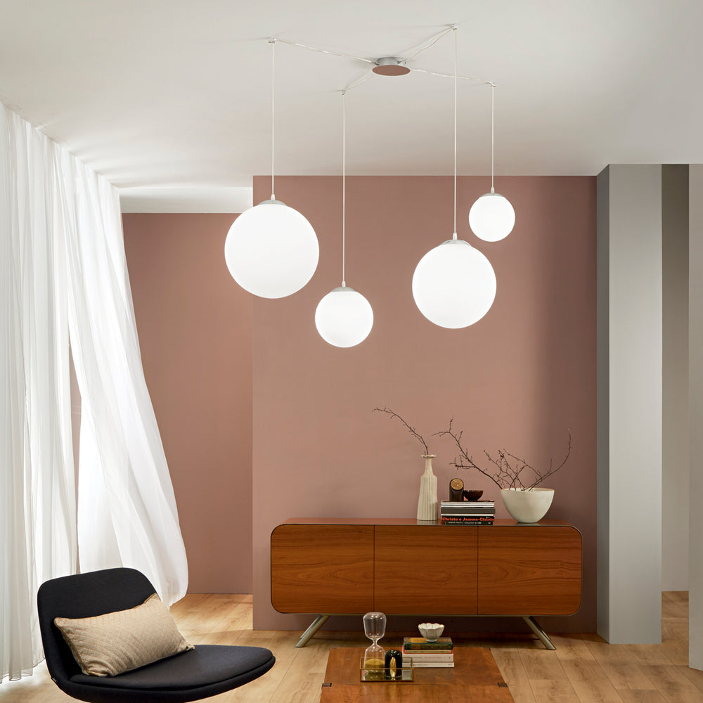 SOSPENSIONE CITY BIANCA 4XE27 250CM