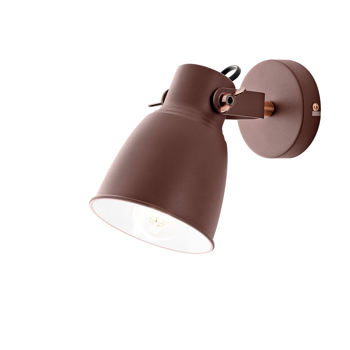 "Applique LEGEND in metallo corten con finiture rame"