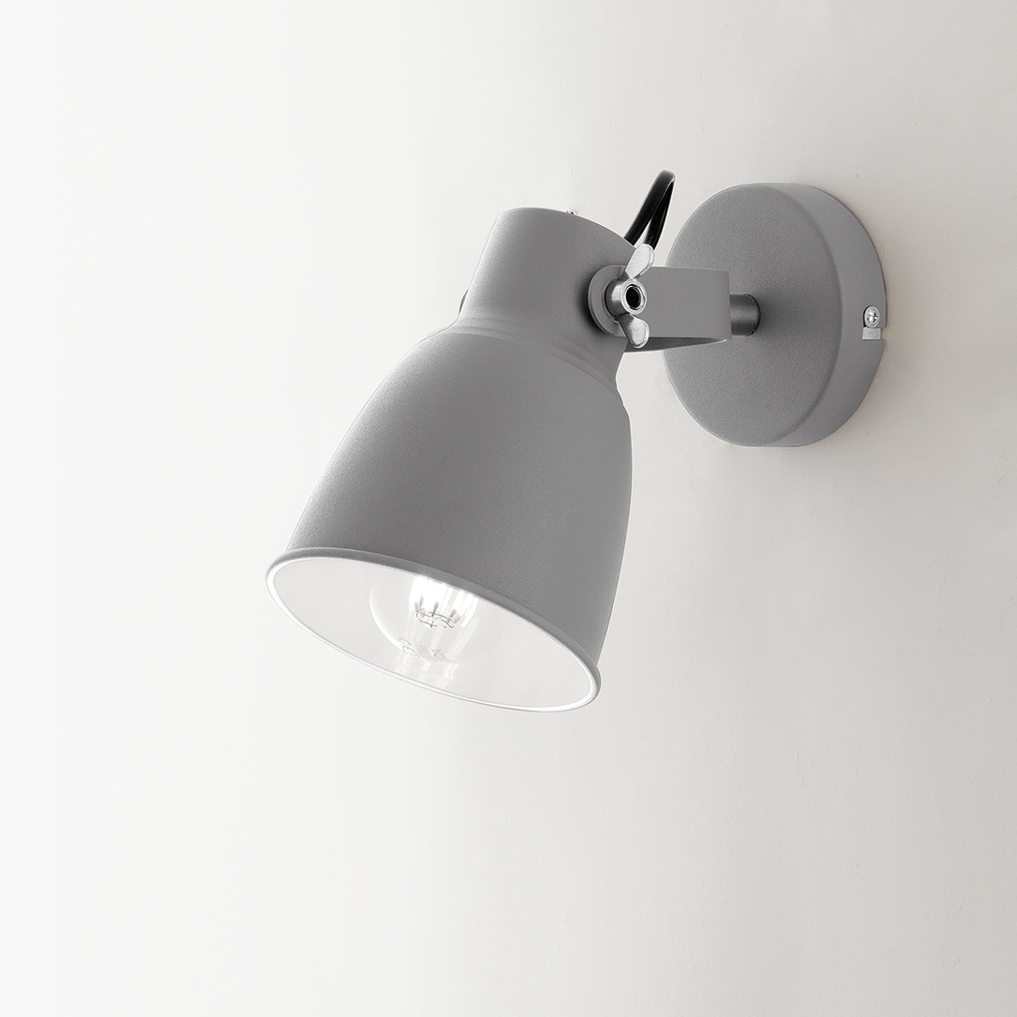 APPLIQUE LEGEND GRIGIA/NICKEL 1XE27 12,3X22X19,5CM