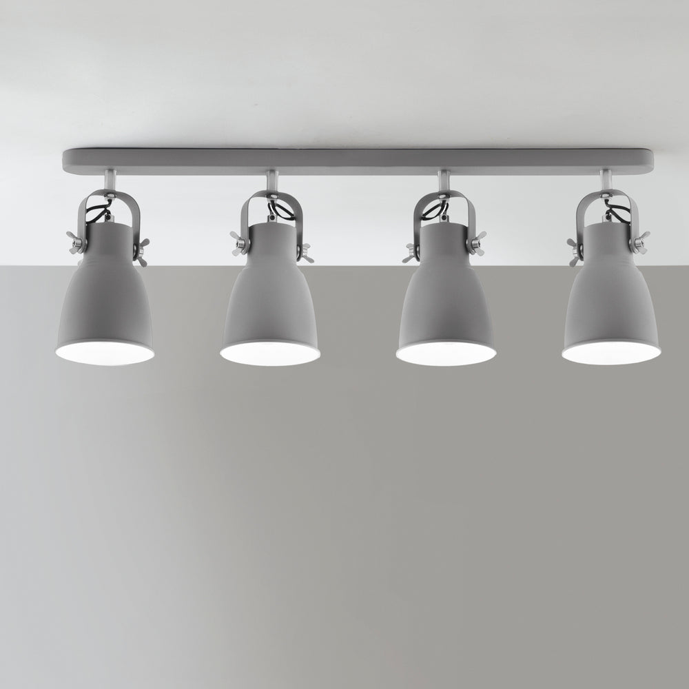 APPLIQUE LEGEND GRIGIA/NICKEL 4XE27 72X16X17,5CM