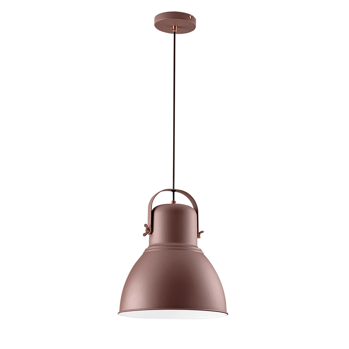 "Sospensione LEGEND in metallo bronzo con finiture rame - 1 punto luce"
