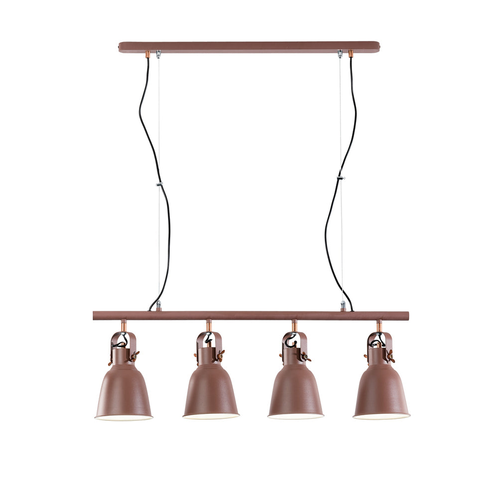 SOSPENSIONE LEGEND CORTEN/RAME 4XE27 85,5X15,5X179CM