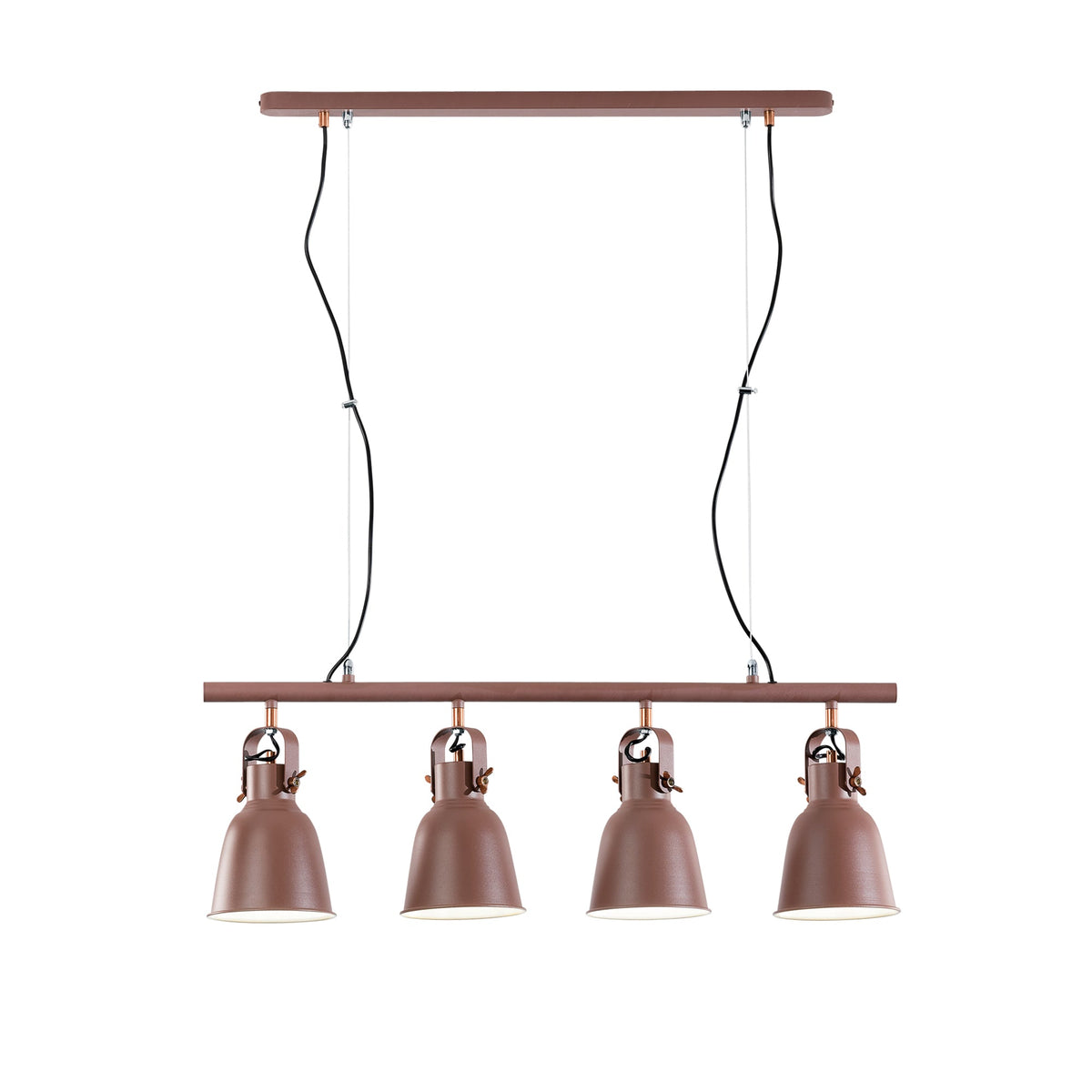 SOSPENSIONE LEGEND CORTEN/RAME 4XE27 85,5X15,5X179CM