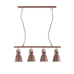 SOSPENSIONE LEGEND CORTEN/RAME 4XE27 85,5X15,5X179CM